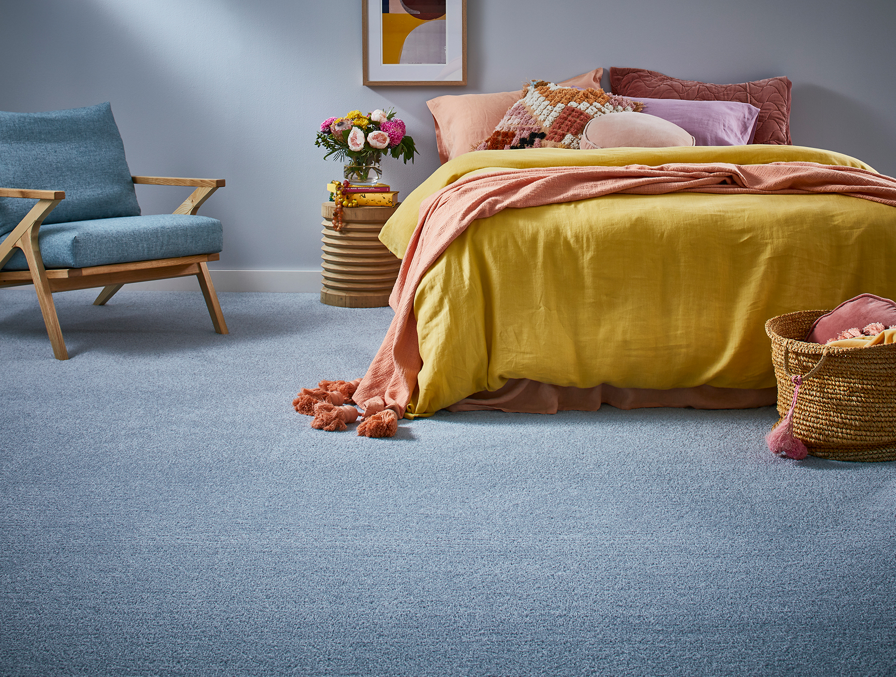 Triexta carpet Inspirational in Ice Blue